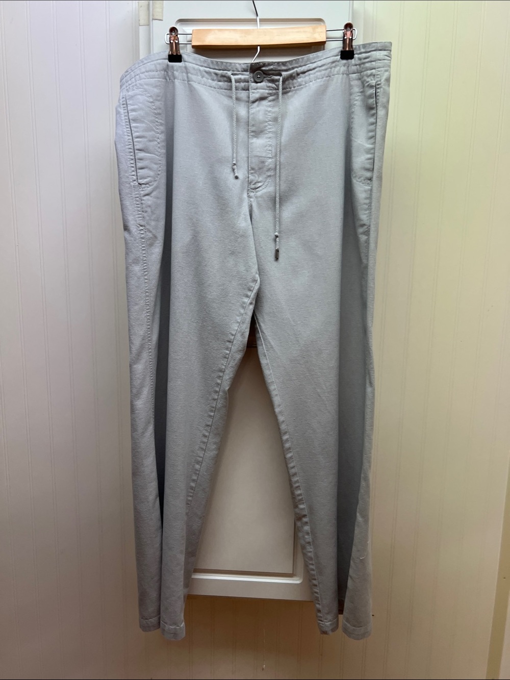Marc Anthony Light Gray Drawstring Chinos